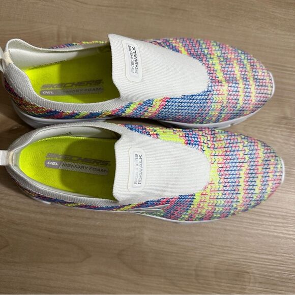 Skechers Slip-ins: Glide-Step Flex Size 10 Multicolored Sneaker Shoe - Picture 4 of 15